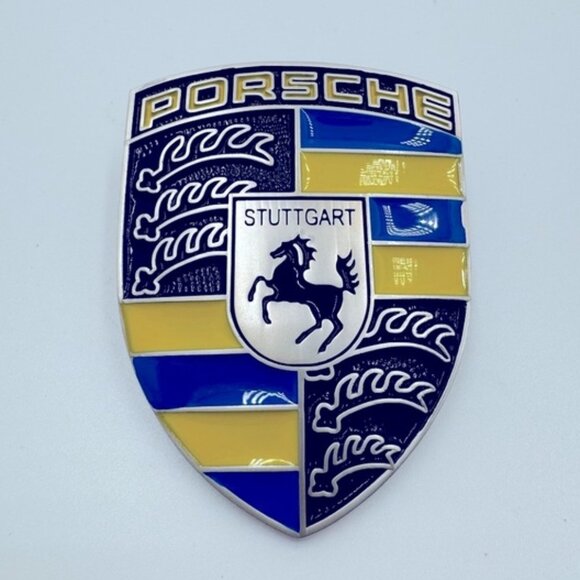 Other - NWT PORSCHE custom livery hood crest blue yellow livery custom